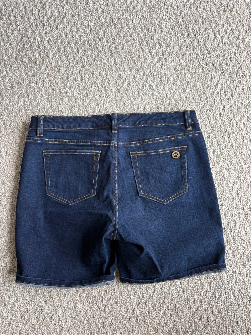 Michael Kors Navy Blue Denim Jean Shorts
